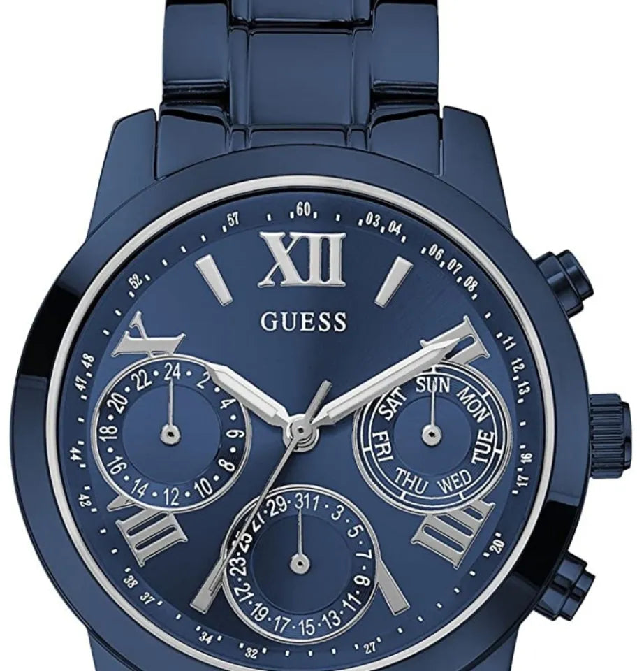  Shop Authentic Guess F14 Chronograph Analog Blue Dial Blue Steel Strap Watch For Women - W0448L5 - Luxxuri