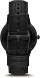  Shop Authentic Emporio Armani Meccanico Skeleton Black Dial Black Leather Strap Watch For Men - AR60046 - Luxxuri