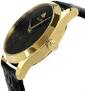  Shop Authentic Gucci G Timeless Quartz Black Dial Black Leather Strap Watch For Women - YA1264034A - Luxxuri