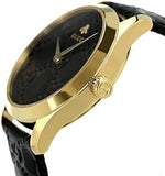  Shop Authentic Gucci G Timeless Quartz Black Dial Black Leather Strap Watch For Women - YA1264034A - Luxxuri