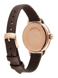  Shop Authentic Emporio Armani Mia Moonphase Silver Dial Brown Leather Strap Watch For Women - AR11568 - Luxxuri