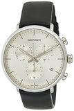 Shop Authentic Calvin Klein High Noon Chronograph White Dial Black Leather Strap Watch for Men - K8M271C6 - Luxxuri