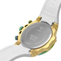 Guess Fusion Chronograph White Dial White Leather Strap Watch For Women - GW0553L2