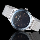  Shop Authentic Swarovski Octea Nova Black Dial Silver Mesh Bracelet Watch for Women - 5430420 - Luxxuri