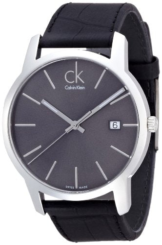  Shop Authentic Calvin Klein City Quartz Black Dial Black Leather Strap Watch for Men - K2G2G1C3 - Luxxuri