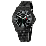  Shop Authentic Gucci G Timeless Black Dial Black Steel Strap Watch For Men - YA126202 - Luxxuri