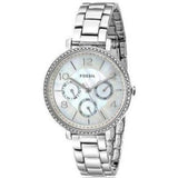  Shop Authentic Fossil Jacqueline Multi-Function Mother of Pearl Dial Silver Steel Strap Watch for Women - ES3755 - Luxxuri