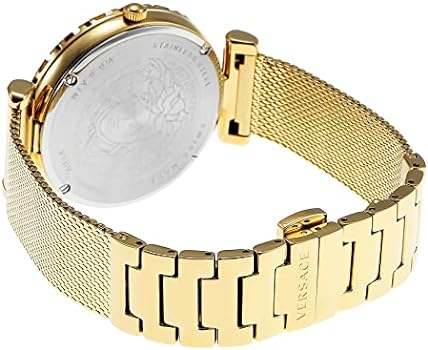  Shop Authentic Versace Palazzo Empire Greca Black Dial Gold Mesh Bracelet Watch for Women - VEDV00519 - Luxxuri
