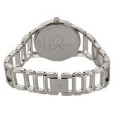  Shop Authentic Calvin Klein Stately Silver Dial Silver Steel Strap Watch for Women - K3G23128 - Luxxuri