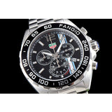  Shop Authentic Tag Heuer Formula 1 Chronograph Black Dial Silver Steel Strap Watch for Men - CAZ101H.BA0842 - Luxxuri