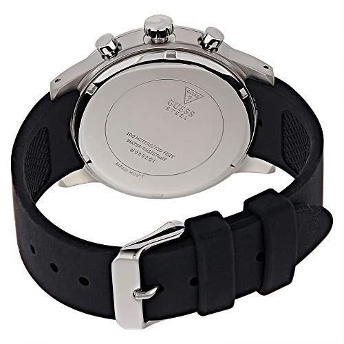  Shop Authentic Guess Fuel Multifunction White Dial Black Rubber Strap Watch for Men - W0802G1 - Luxxuri
