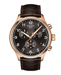  Shop Authentic Tissot Chrono XL Black Dial Brown Leather Strap Watch For Men - T116.617.36.057.01 - Luxxuri