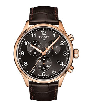  Shop Authentic Tissot Chrono XL Black Dial Brown Leather Strap Watch For Men - T116.617.36.057.01 - Luxxuri