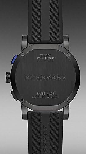 Shop Authentic Burberry The City Chronograph Black Dial Black Rubber Strap Watch For Men - BU9806 - Luxxuri