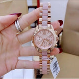 Shop Authentic Michael Kors Bradshaw Rose Gold Dial Two Tone Steel Strap Watch for Women - MK6066 - Luxxuri