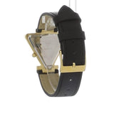  Shop Authentic Guess Fame Quartz Gold Dial Black Leather Strap Watch For Women - GW0548L3 - Luxxuri