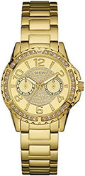  Shop Authentic Guess Sassy Analog Quartz Gold Dial Gold Steel Strap Watch For Women - W0705L2 - Luxxuri