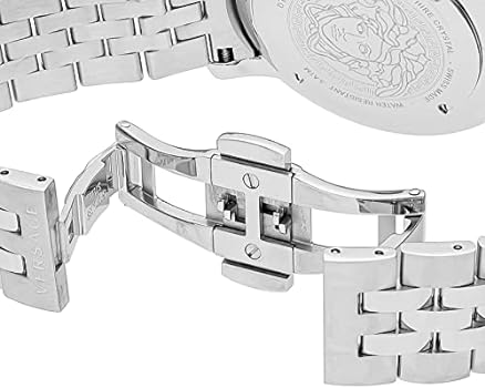  Shop Authentic Versace V-Urban Light Blue Dial Silver Steel Strap Watch for Men - VELQ00419 - Luxxuri