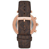  Shop Authentic Michael Kors Parker Chronograph White Dial Brown Leather Strap Watch For Women - MK6917 - Luxxuri