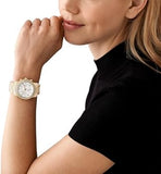  Shop Authentic Michael Kors Runway Pavé Chronograph White Dial White Acetate Strap Watch for Women - MK7476 - Luxxuri