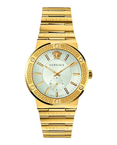  Shop Authentic Versace Greca Silver Dial Gold Steel Strap Watch for Men - VEVI00520 - Luxxuri
