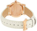 Burberry The City White Dial White Leather Strap Watch for Women - BU9209