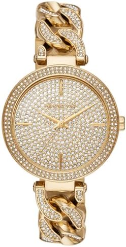  Shop Authentic Michael Kors Catelyn Crystals Gold Dial Gold Steel Strap Watch For Women - MK4674 - Luxxuri