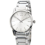 Shop Authentic Calvin Klein City Silver Dial Silver Steel Strap Watch for Women - K2G23126 - Luxxuri