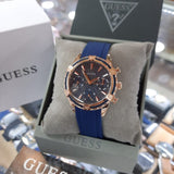  Shop Authentic Guess Analog Quartz Blue Dial Blue Rubber Strap Watch For Women - W0562L3 - Luxxuri