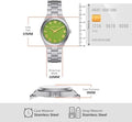  Shop Authentic Michael Kors Lennox Three-Hand Green Dial Silver Steel Strap Watch for Women - MK7463 - Luxxuri