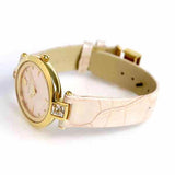  Shop Authentic Versace Olympo Quartz White Dial Beige Leather Strap Watch for Women - VAN050016 - Luxxuri