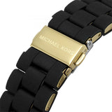  Shop Authentic Michael Kors Runway Chronograph Black Dial Black Silicone Strap Watch For Women - MK7385 - Luxxuri