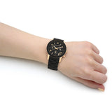  Shop Authentic Michael Kors Runway Chronograph Black Dial Black Silicone Strap Watch For Women - MK7385 - Luxxuri