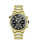  Shop Authentic Hugo Boss Globetrotter Chronograph Black Dial Gold Steel Strap Watch for Men - 1513932 - Luxxuri