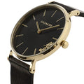  Shop Authentic Coach Perry Black Dial Black Leather Strap Watch for Women - 14503333 - Luxxuri