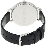  Shop Authentic Calvin Klein Minimal Black Dial Black Leather Strap Watch for Women - K3M231C4 - Luxxuri