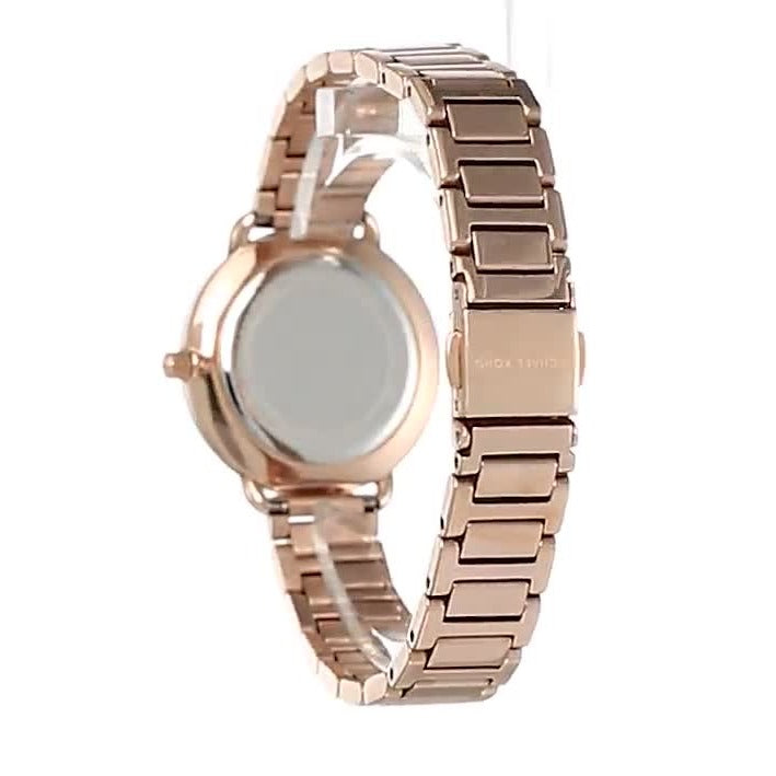  Shop Authentic Michael Kors Portia Analog Quartz Rose Gold Dial Rose Gold Steel Strap Watch For Women - MK3839 - Luxxuri