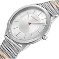  Shop Authentic Calvin Klein Minimal Silver Dial Silver Mesh Strap Watch For Men - K3M521Y6 - Luxxuri