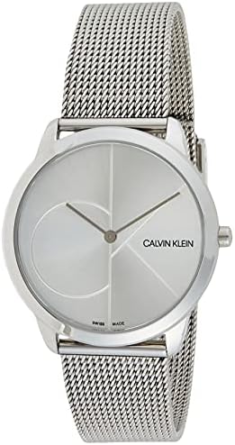  Shop Authentic Calvin Klein Minimal Silver Dial Silver Mesh Bracelet Watch for Men - K3M2112Z - Luxxuri