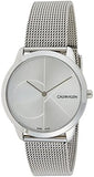  Shop Authentic Calvin Klein Minimal Silver Dial Silver Mesh Bracelet Watch for Men - K3M2112Z - Luxxuri