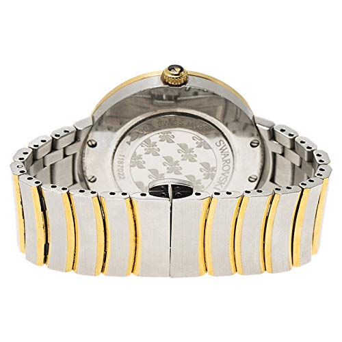  Shop Authentic Swarovski Lovely Crystals Mother of Pearl Dial Two Tone Steel Strap Watch for Women - 1187022 - Luxxuri