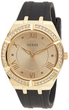  Shop Authentic Guess Cosmo Diamonds Gold Dial Black Rubber Strap Watch for Women - GW0034L1 - Luxxuri