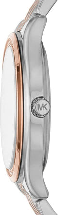  Shop Authentic Michael Kors Mindy Three Hand White Dial Two Tone Steel Strap Watch For Women - MK7077 - Luxxuri