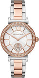 Shop Authentic Michael Kors Abbey Three-Hand White Dial Two Tone Steel Strap Watch for Women - MK4616 - Luxxuri