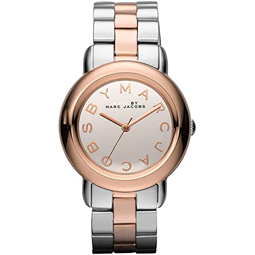  Shop Authentic Marc Jacobs Marc Silver Dial Two Tone Steel Strap Watch for Women- MBM3170 - Luxxuri
