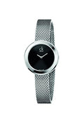  Shop Authentic Calvin Klein Firm Black Dial Silver Mesh Bracelet Watch for Women - K3N23121 - Luxxuri