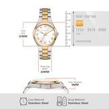  Shop Authentic Michael Kors Lennox Three-Hand White Dial Two Tone Steel Strap Watch for Women - MK7464 - Luxxuri