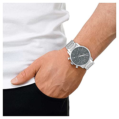  Shop Authentic Calvin Klein City Chronograph Black Dial Silver Steel Strap Watch for Men - K2G27143 - Luxxuri