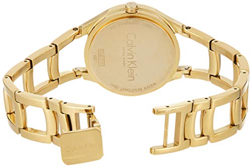  Shop Authentic Calvin Klein Class White Dial Gold Steel Strap Watch for Women - K6R23526 - Luxxuri