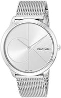  Shop Authentic Calvin Klein Minimal Silver Dial Silver Mesh Bracelet Watch for Men - K3M2112Z - Luxxuri